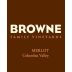 Browne Family Vineyards Merlot 2015 Front Label
