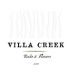 Villa Creek Rocks and Flowers 2018 Front Label