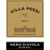 Villa Pozzi Nero d'Avola 2018 Front Label