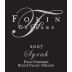 Folin Cellars Syrah 2007 Front Label