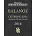 Berthet-Bondet Cotes du Jura Chardonnay Balanoz 2016 Front Label