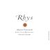 Rhys Alpine Vineyard Pinot Noir 2012 Front Label
