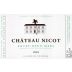 Chateau Nicot Blanc 2018 Front Label