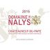 Domaine de Nalys Chateauneuf de Pape 2015 Front Label
