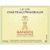 Chateau Pradeaux Le Lys Bandol Rouge 2017 Front Label
