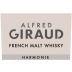 Alfred Giraud Harmonie French Malt Whisky Front Label