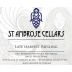 St. Ambrose Cellars Late Harvest Riesling 2014 Front Label