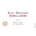 Ken Brown Sta. Rita Hills Pinot Noir 2019 Front Label