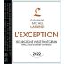 Domaine Michel Lafarge Bourgogne Passetoutgrain L'Exception 2022 Front Label