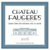 Chateau Faugeres 2016 Front Label