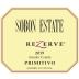 Sobon Estate Rezerve Primitivo 2019 Front Label