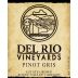 Del Rio Vineyards Pinot Gris 2012 Front Label