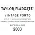 Taylor Fladgate Vintage Port (375ML half-bottle) 2003 Front Label