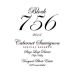 Vineyard Block Estate Block 756 Special Reserve Stags Leap District Cabernet Sauvignon 2014 Front Label