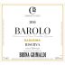 Bruna Grimaldi Barolo Badarina Riserva 2016 Front Label