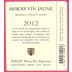 Domaine Rolet Arbois Vin Jaune (375ML half-bottle) 2012 Front Label
