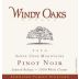 Windy Oaks Whole Cluster Estate Cuvee Pinot Noir 2020 Front Label