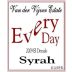 Van der Vijver Estate Every Day Syrah 2009 Front Label