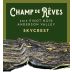 Champ de Reves Skycrest Vineyard Anderson Valley Pinot Noir 2015 Front Label