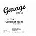 Garage Wine Co. Cabernet Franc 2016 Front Label