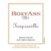 RoxyAnn Tempranillo 2017 Front Label