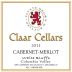 Claar Cellars White Bluffs Vineyard Cabernet - Merlot 2011 Front Label