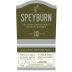 Speyburn 10 Year Single Malt Scotch Whisky Front Label