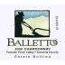 Balletto Winery Russian River Chardonnay 2006 Front Label
