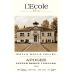 L'Ecole 41 Pepper Bridge Vineyard Apogee 2020 Front Label