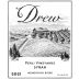 Drew Mendocino Ridge Perli Vineyard Syrah 2021 Front Label