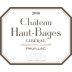 Chateau Haut-Bages Liberal 2016 Front Label