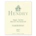 Hendry Barrel Fermented Chardonnay 2021 Front Label