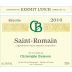 Christophe Buisson Saint-Romain Blanc 2016 Front Label