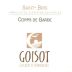 Domaine Goisot Saint-Bris Corps de Garde Fie Gris 2020 Front Label