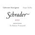 Schrader Beckstoffer To Kalon Cabernet Sauvignon 2021 Front Label