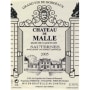 Chateau de Malle Sauternes (375ML half-bottle) 2005 Front Label