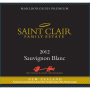 Saint Clair Premium Sauvignon Blanc 2012 Front Label