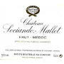 Chateau Sociando-Mallet (torn label) 1990 Front Label