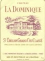 Chateau La Dominique 1996 Front Label