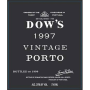 Dow's Vintage Port (375ML half-bottle) 2007 Front Label