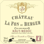Chateau La Fon du Berger Haut-Medoc 2011 Front Label