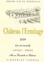 Chateau L'Ermitage Listrac-Medoc 2009 Front Label