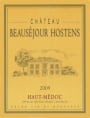 Grand Listrac Haut-Medoc Chateau Beausejour Hostens 2009 Front Label