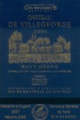 Marie Laure Lurton Haut-Medoc Chateau de Villegeorge 2005 Front Label
