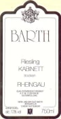 Wein und Sektgut Barth Kabinett Trocken Riesling 2011 Front Label