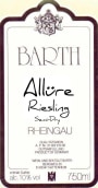 Wein und Sektgut Barth Allure Semi Dry Riesling 2011 Front Label