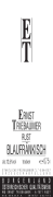 Ernst Triebaumer Qualitatswein Trocken Blaufrankisch 2009 Front Label