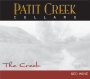 Patit Creek Cellars The Creek 2009 Front Label