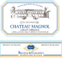 Barton & Guestier Chateau Magnol Cru Bourgeois 2013 Front Label