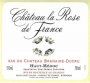 Chateau Branaire-Ducru Chateau La Rose de France 2001 Front Label